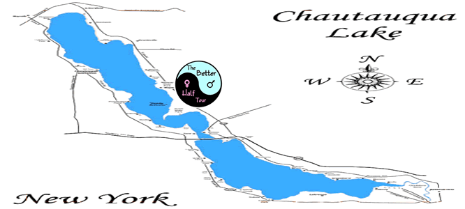 Chautauqua Lake Map - Better Half Tour